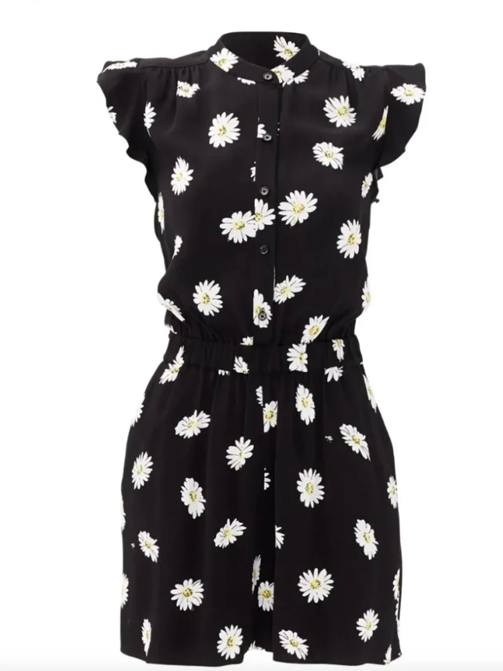 Kate Spade Daisy Dot Crepe Romper Size 0